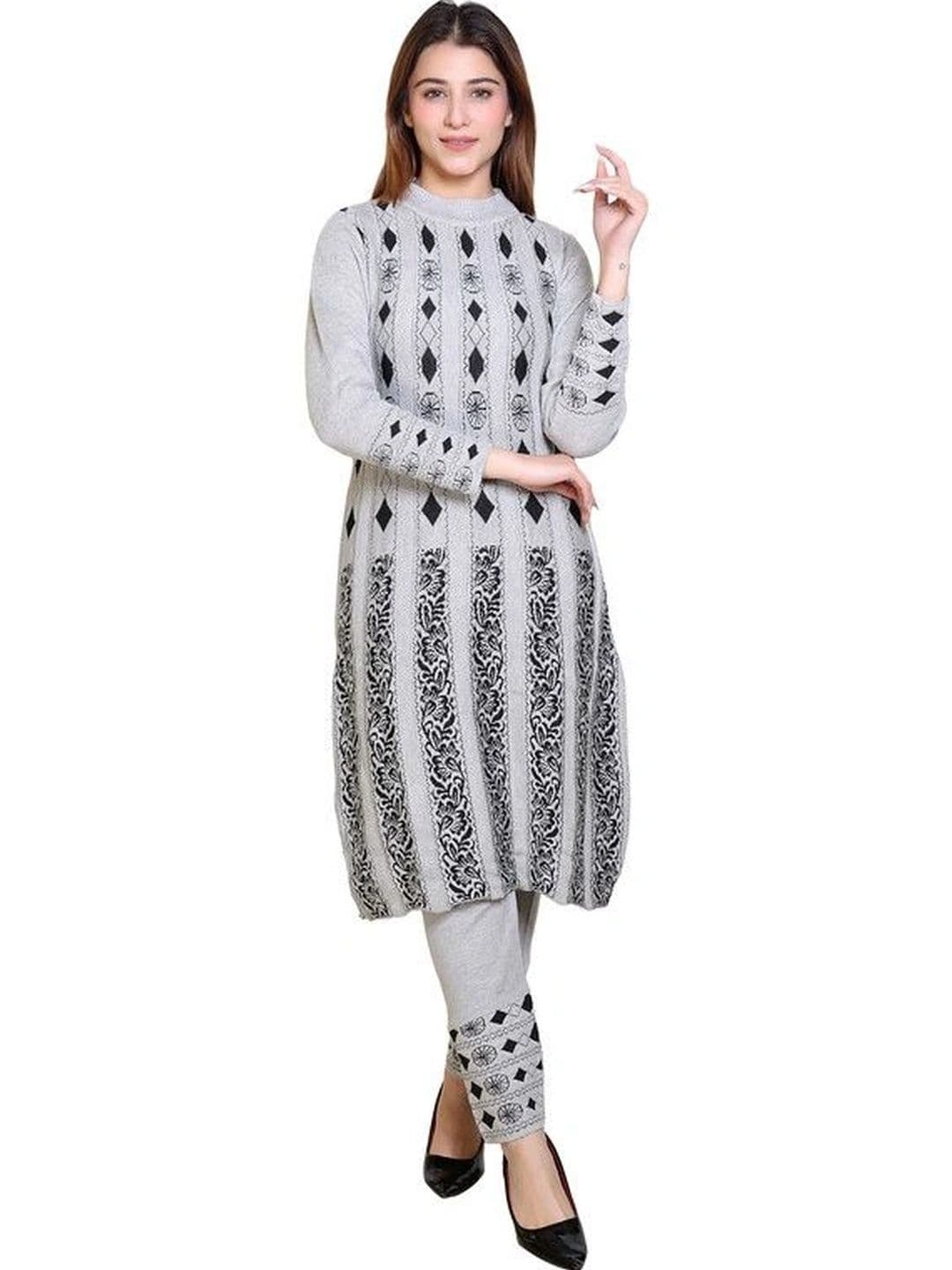 GRAND-LINE Women Printed Regular Kurta with Trousers - view 1