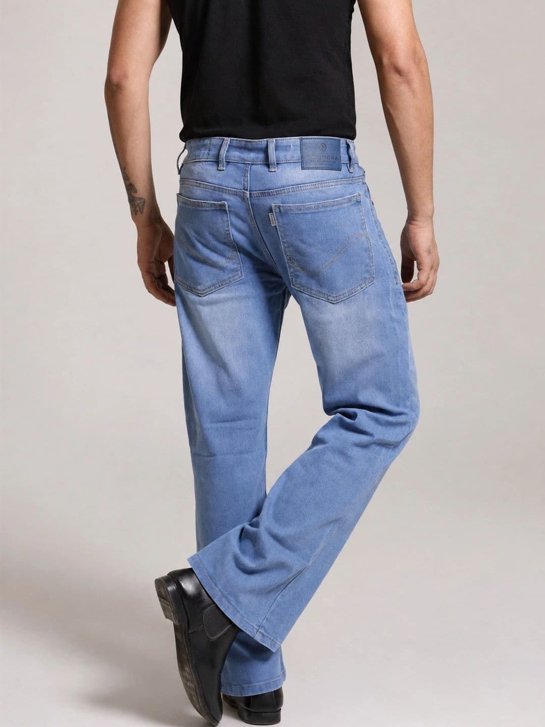 Denimora Men Bootcut Mid-Rise Stretchable Jeans thumbnail 2