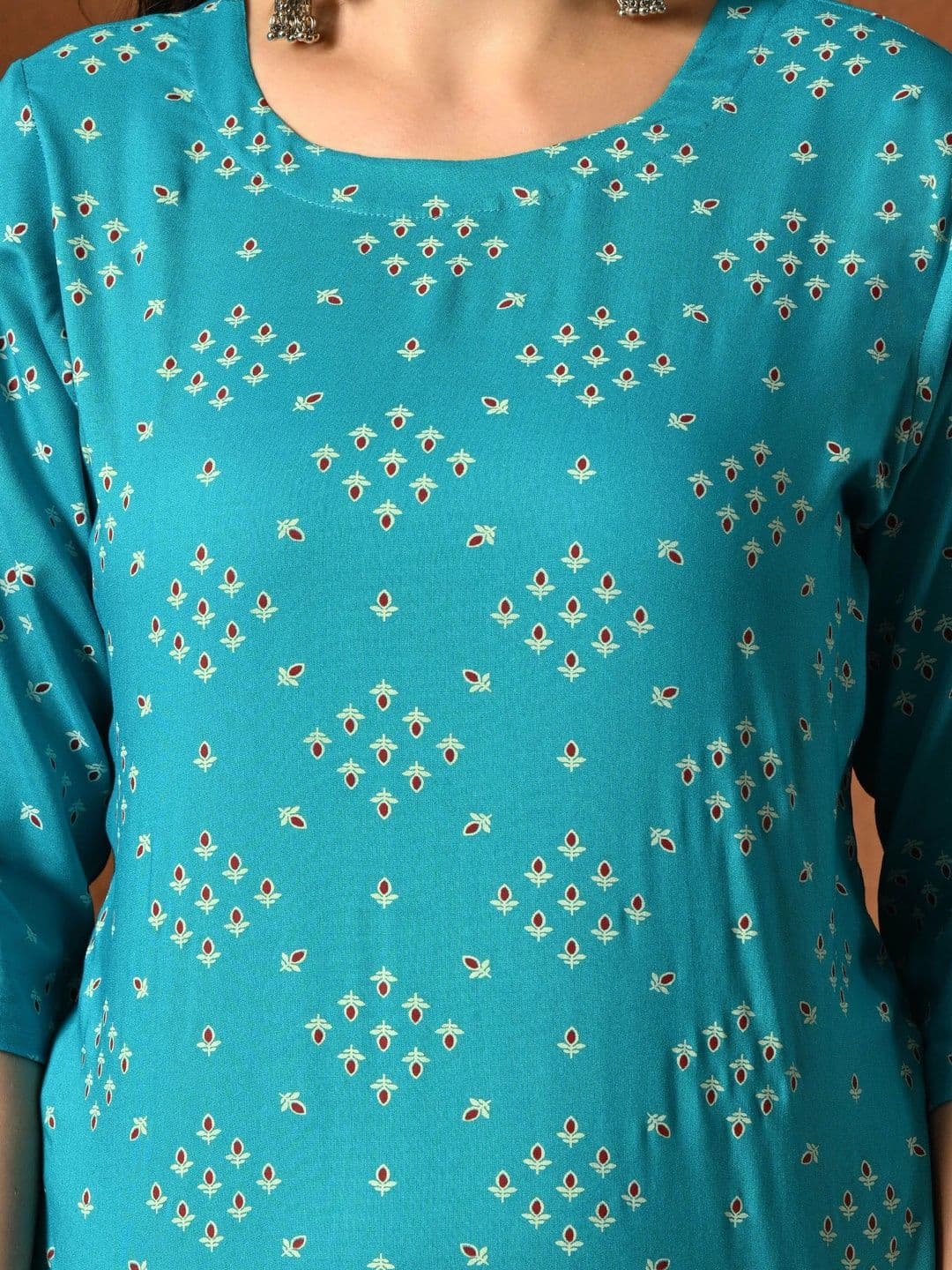 Sangria Women Ethnic Motifs Printed Kurta thumbnail 5