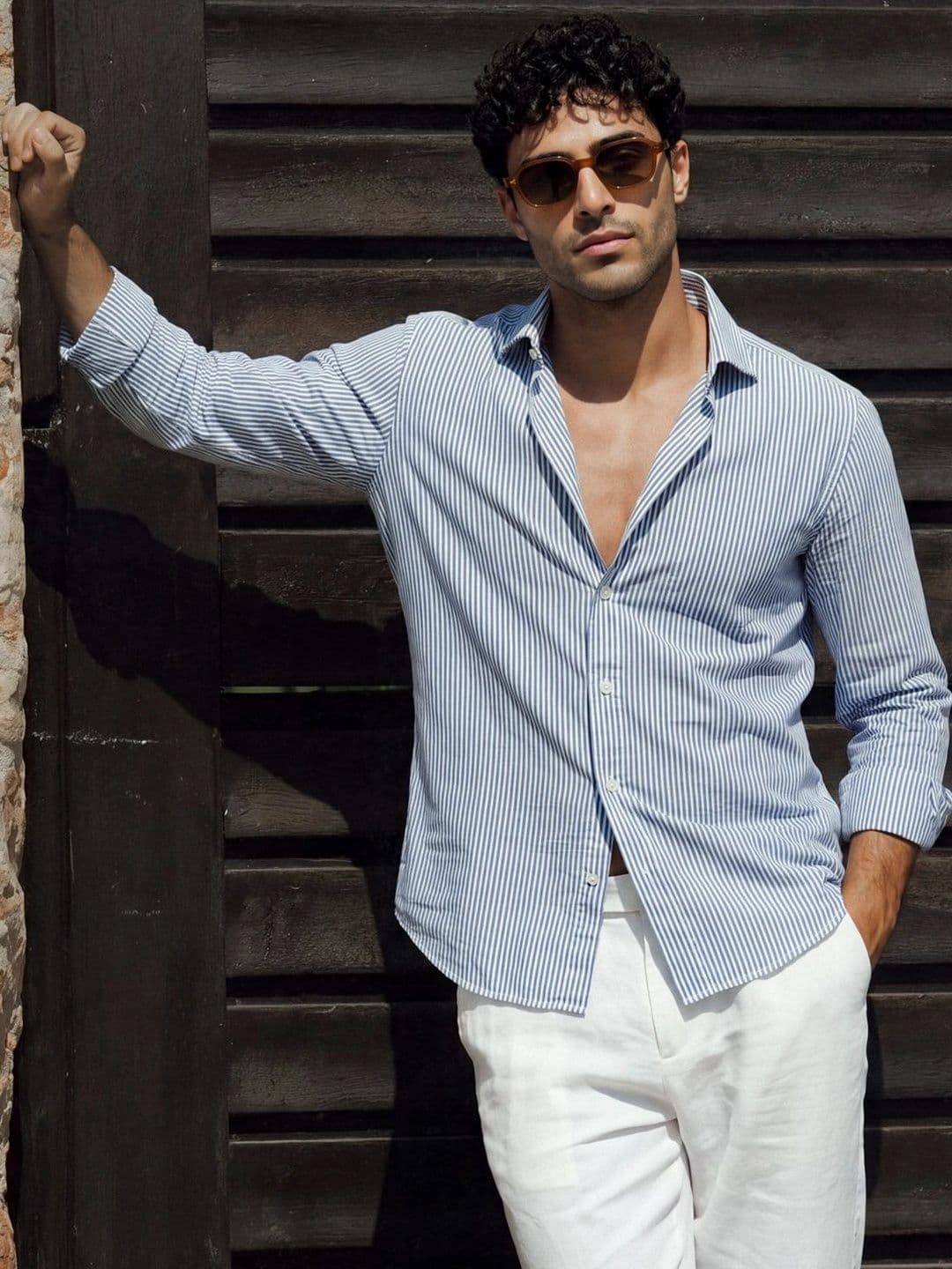 Urban Scissors Men Slim Fit Striped Casual Shirt - view 1