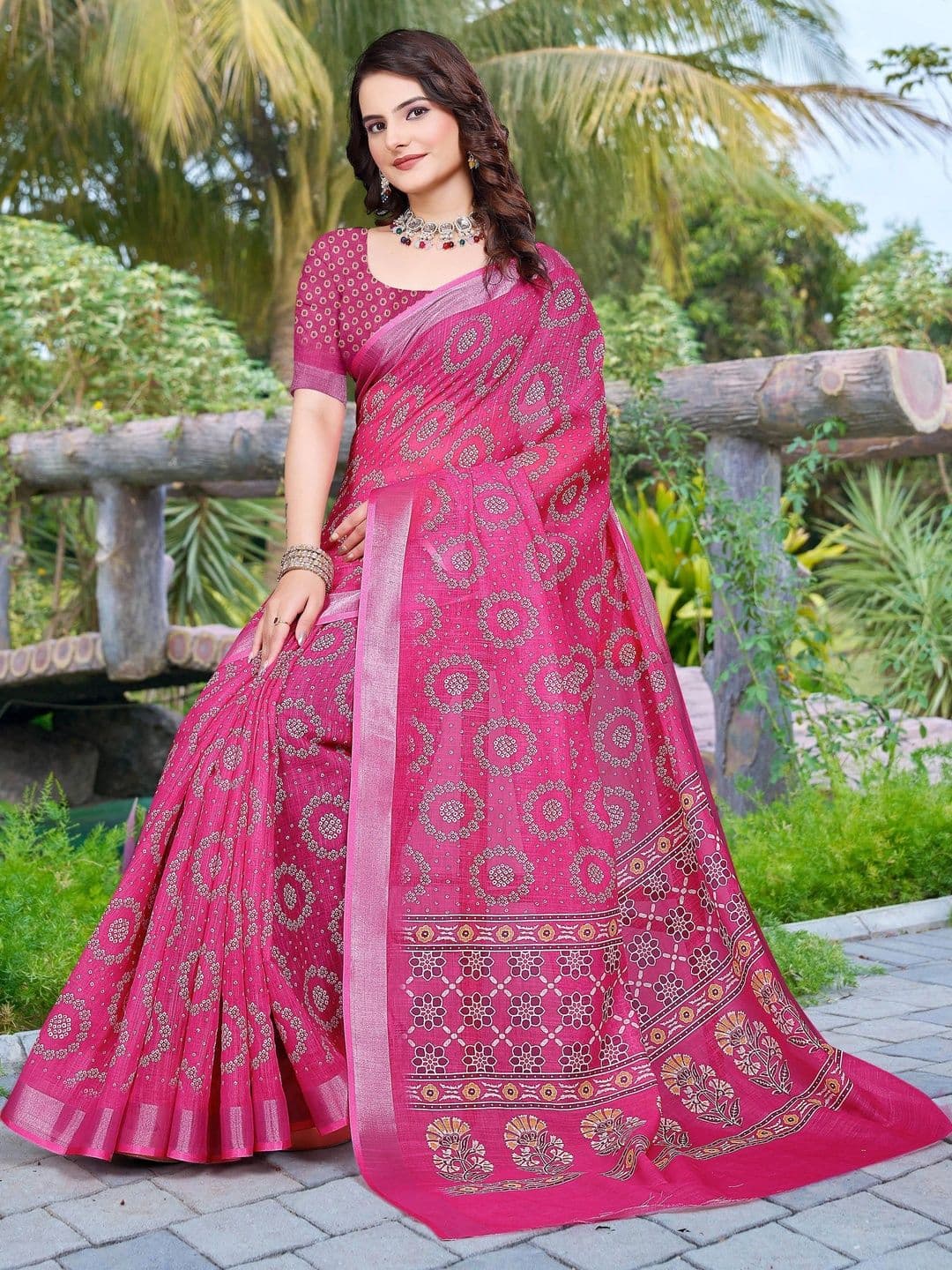 HERE&NOW Floral Saree thumbnail 2