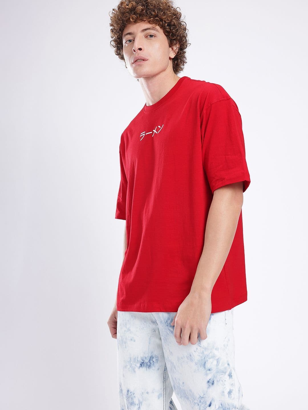 glitchez Men Graphic Printed Oversized T-shirt thumbnail 4