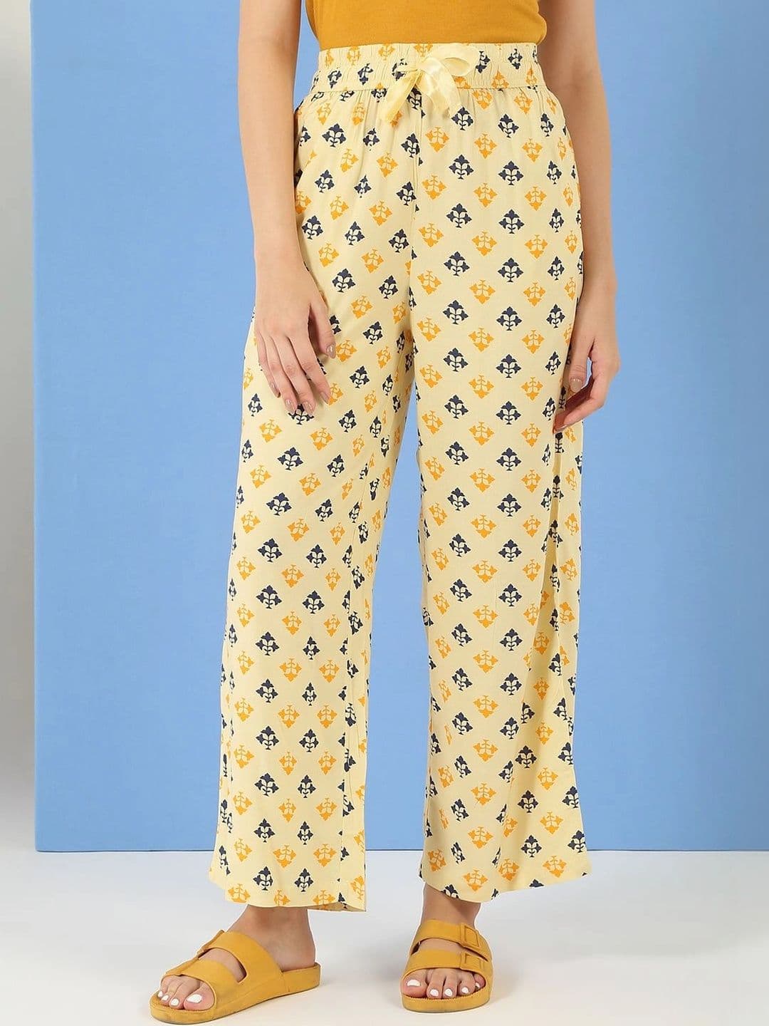 Sweet Dreams Women Ethnic Motifs Printed Knitted Ethnic Palazzos - view 1