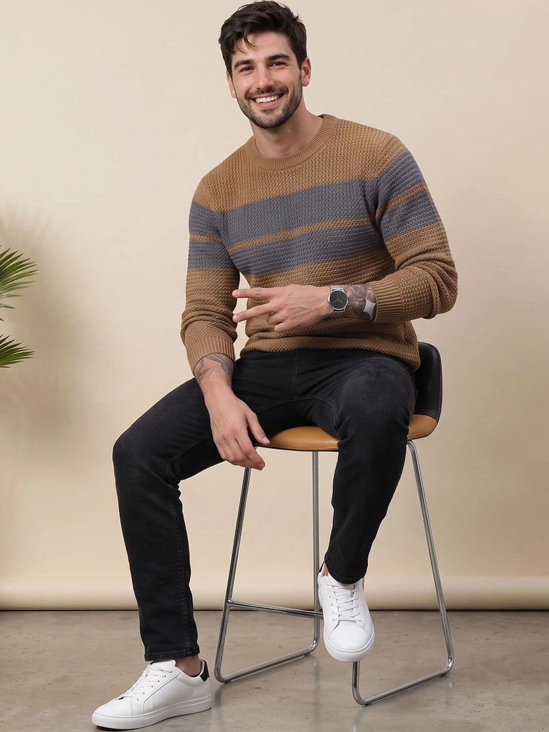 Moda Rapido Men Colourblocked Pullover thumbnail 5