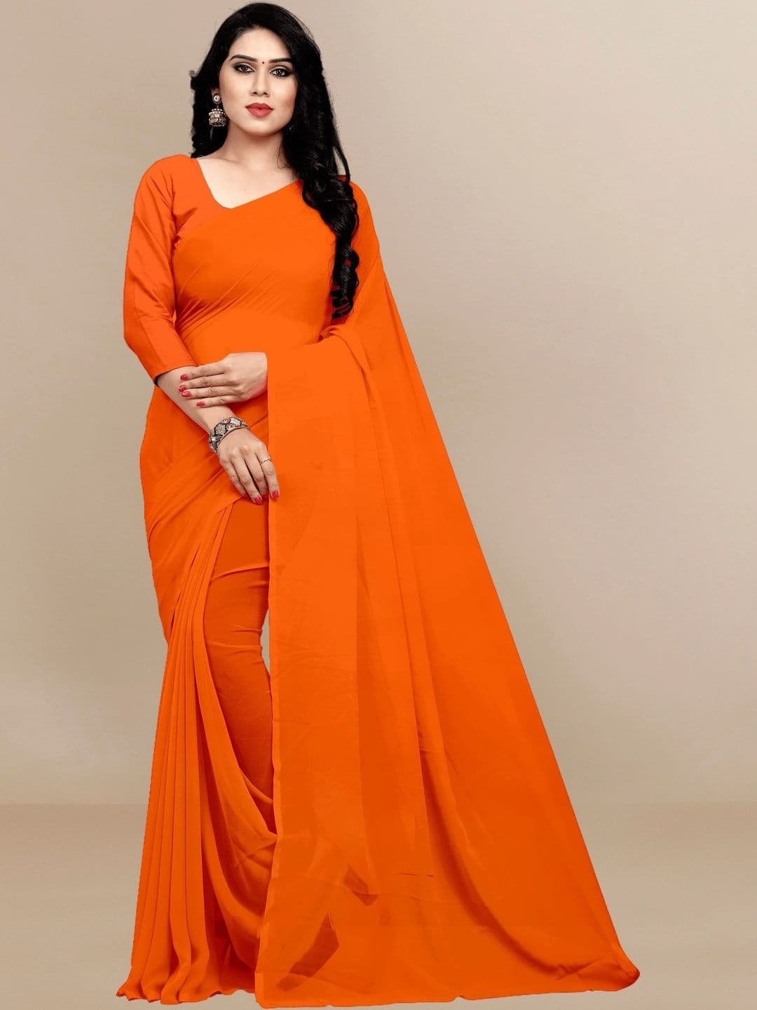 Sangria Women Pure Georgette Designer Saree - view 1
