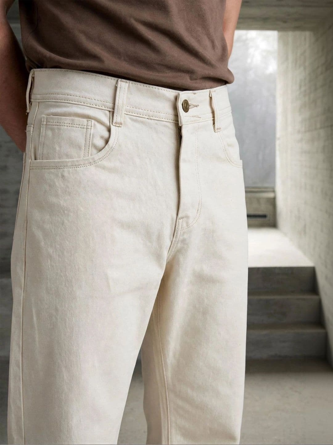 R.Code by The Roadster Life Co. Men Classic Regular Fit Mid-Rise Stretchable Jeans thumbnail 4