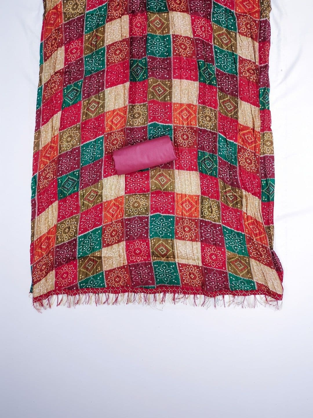 Dhaaga Ghar Embroidered Unstitched Dress Material thumbnail 4
