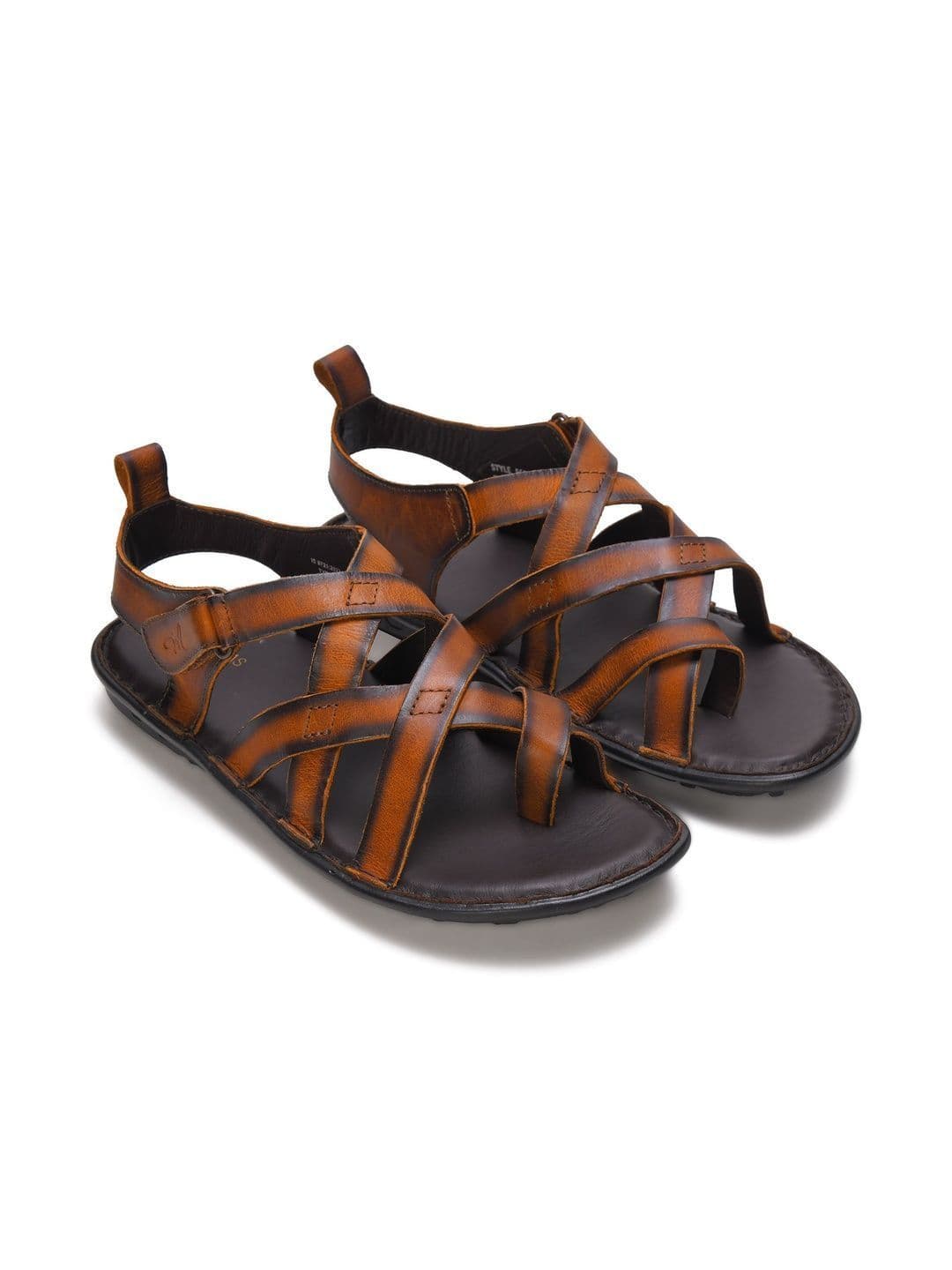 Mardi Gras Men Leather Gladiators Sandals thumbnail 2