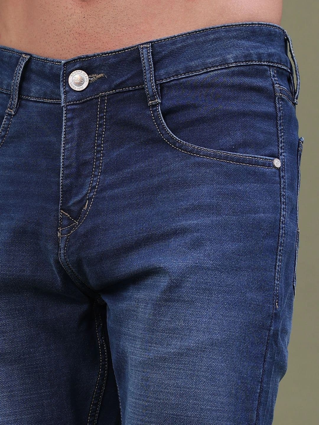 V-Mart Men Regular Fit Mid-Rise Low Distress Jeans thumbnail 3
