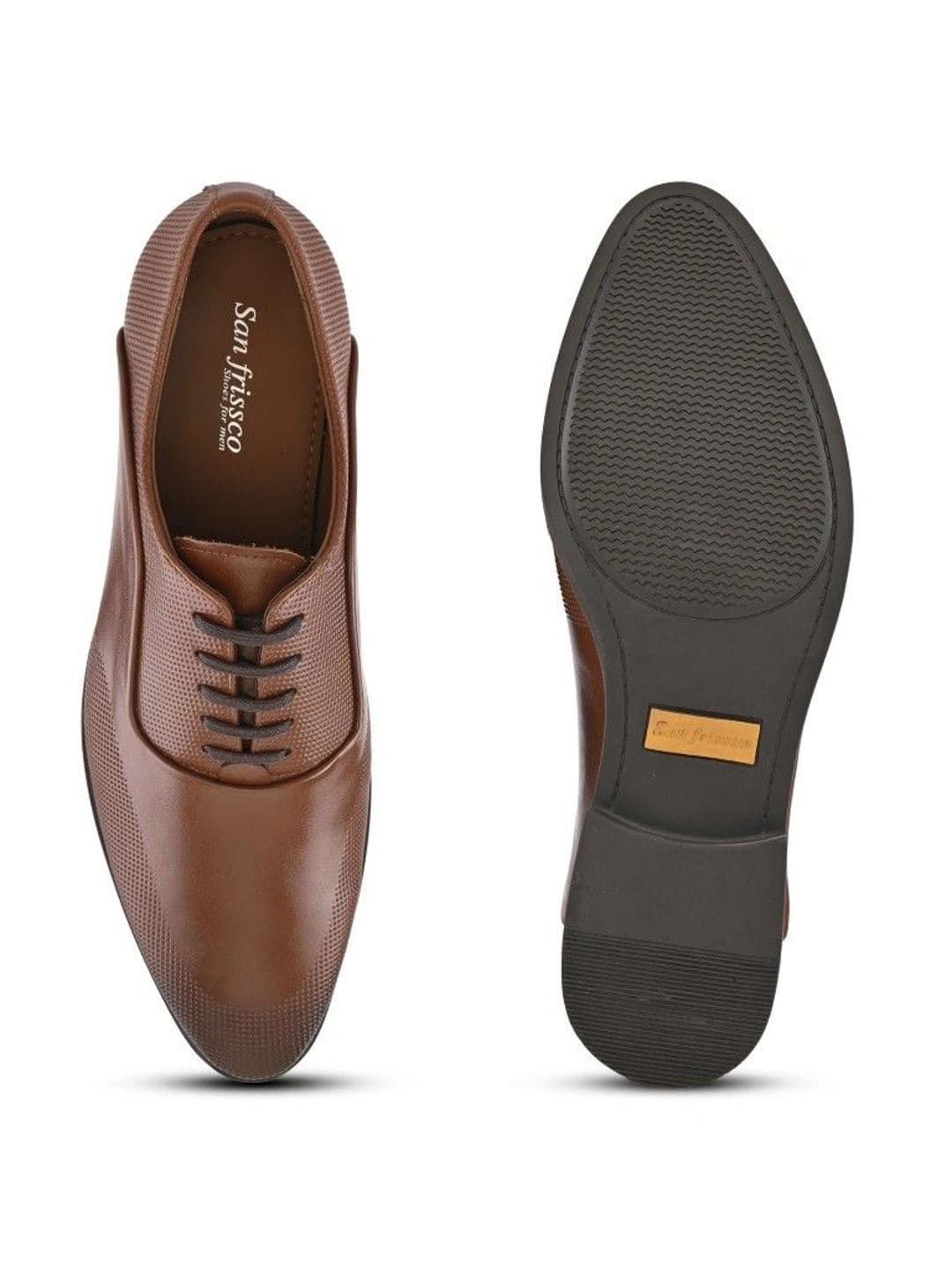 San Frissco Men Pointed Toe Lace-Ups Formal Oxfords Shoes thumbnail 4