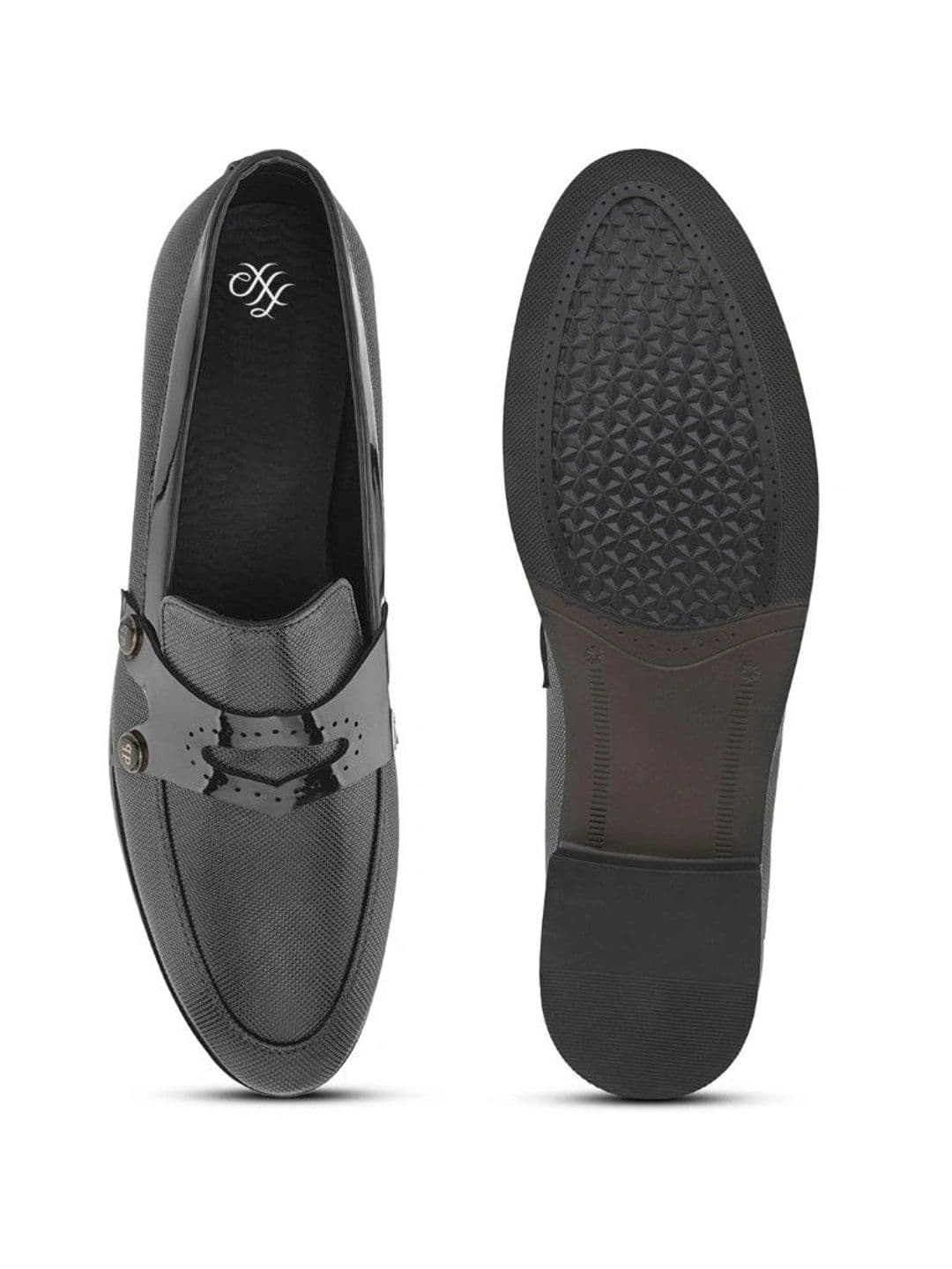 House of Pataudi Men Textured Loafers thumbnail 4