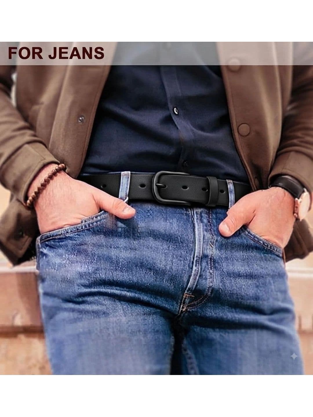 WROGN Men Textured Leather Belt thumbnail 4