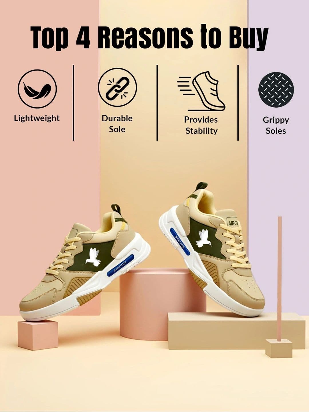Aircum Men Mesh Running Non-Marking Shoes thumbnail 5