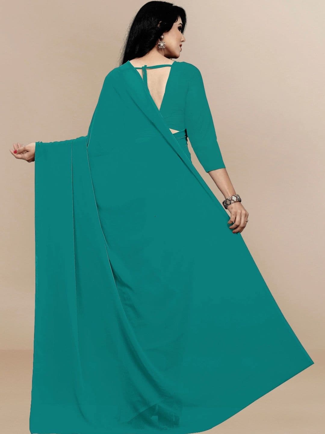 Sangria Pure Georgette Designer Saree thumbnail 5