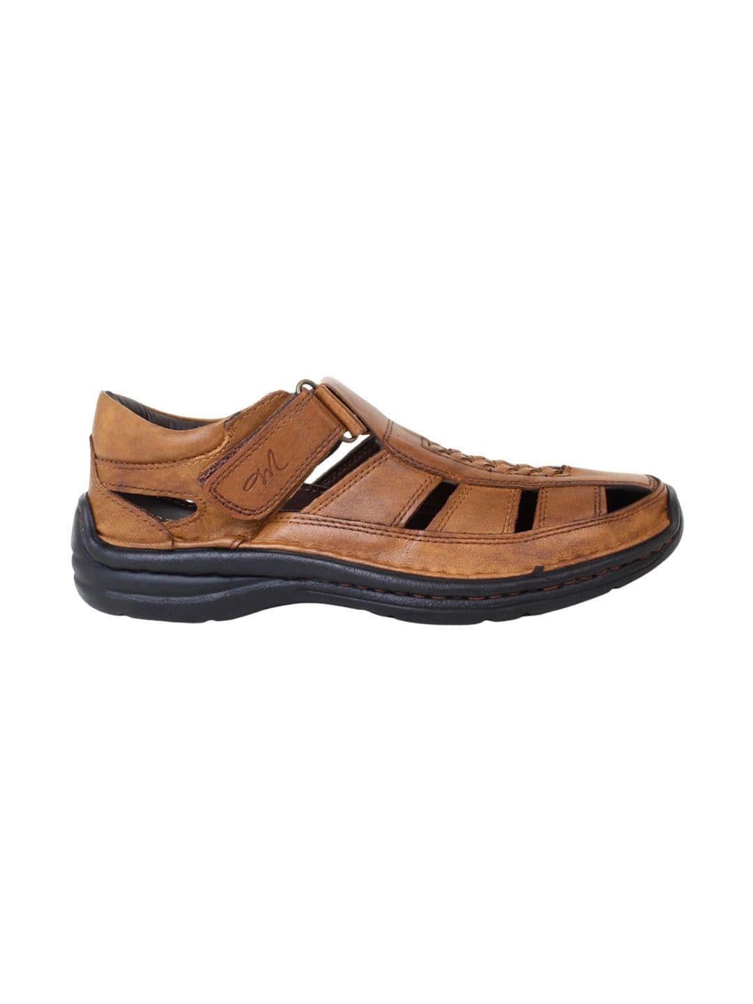 Mardi Gras Men Leather Comfort Sandals thumbnail 2