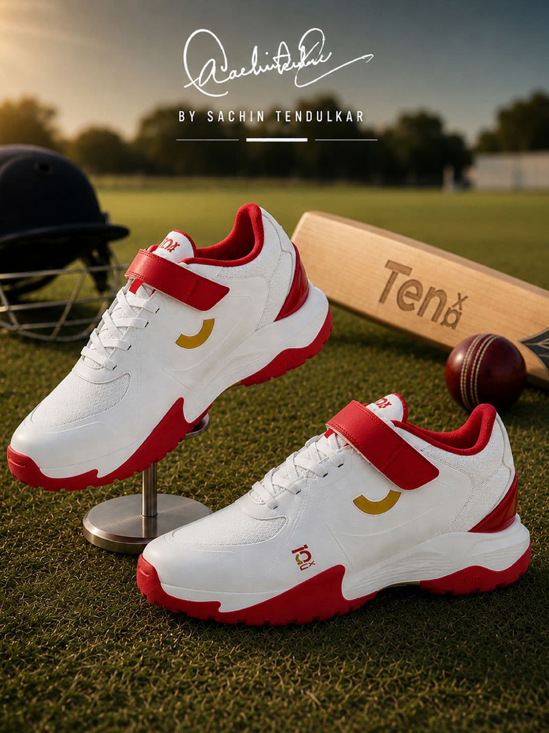 Ten x You Unisex All-rounder Swing Cricket Shoe - Ultra Lightweight Rubber Studs - view 1