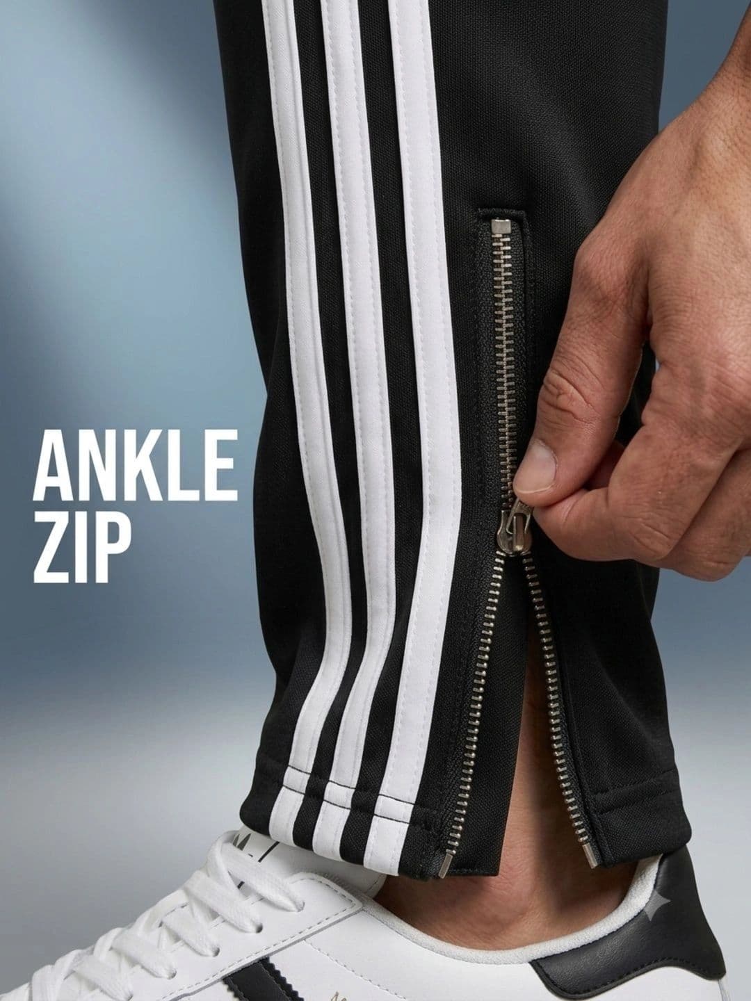 Bite and Style Men Straight Fit Striped Training Track Pants thumbnail 4