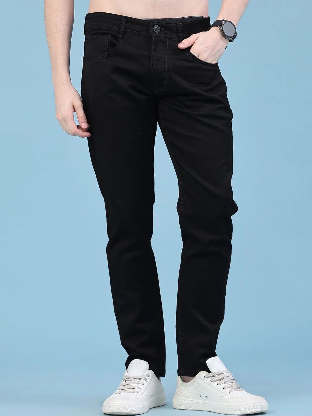V-Mart Men Slim Fit Mid-Rise Jeans - view 1