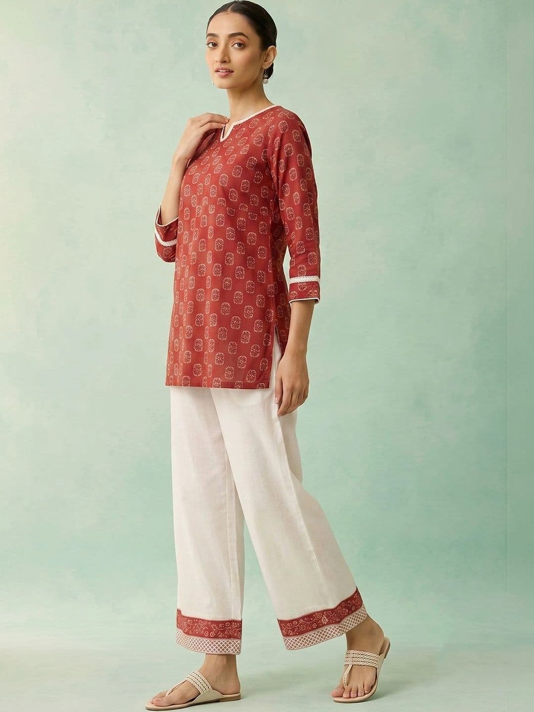 AADVIKA Women Ethnic Motifs Printed Kurta thumbnail 3