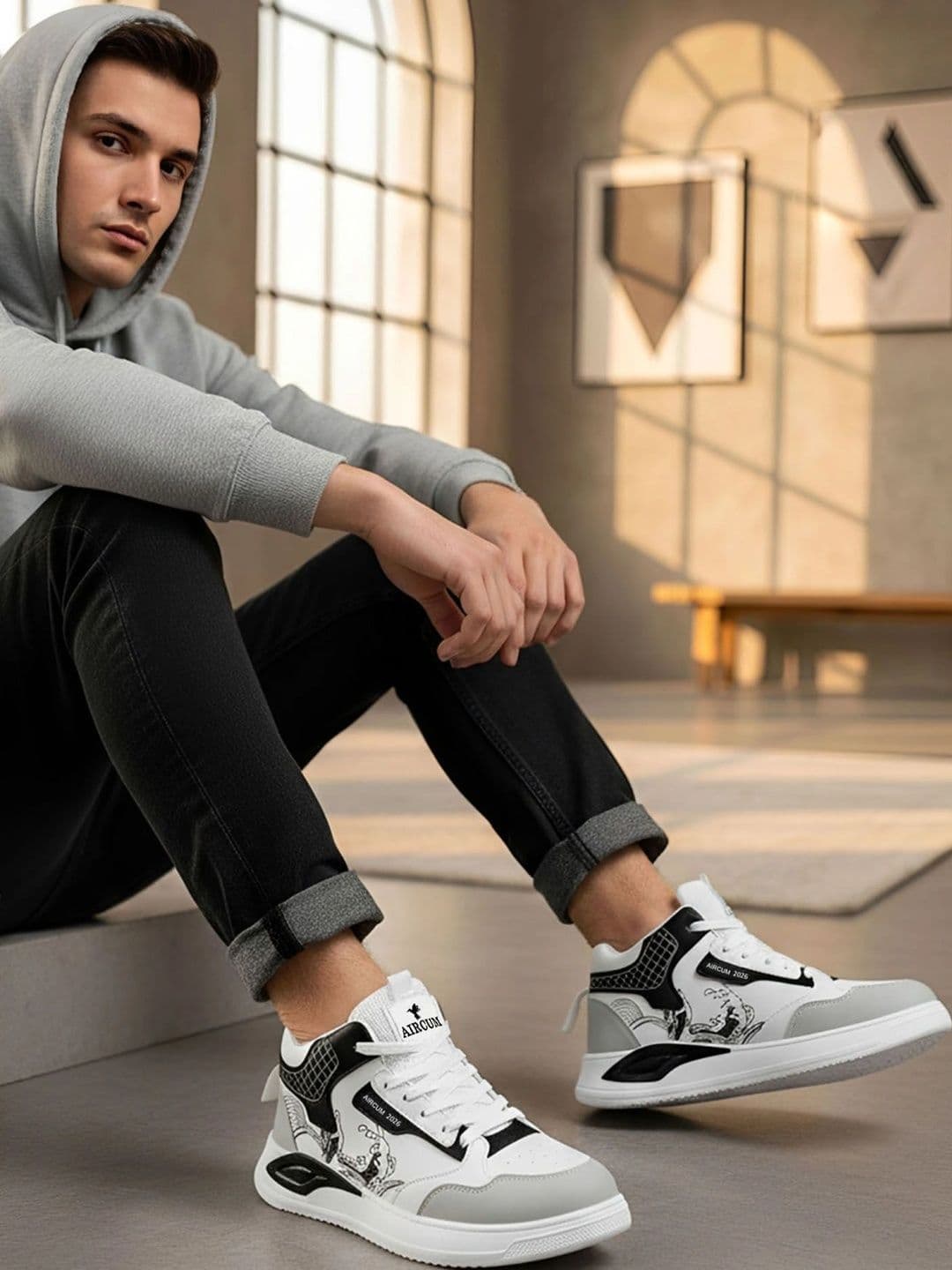 Aircum Men Mesh Running Non-Marking Shoes thumbnail 7