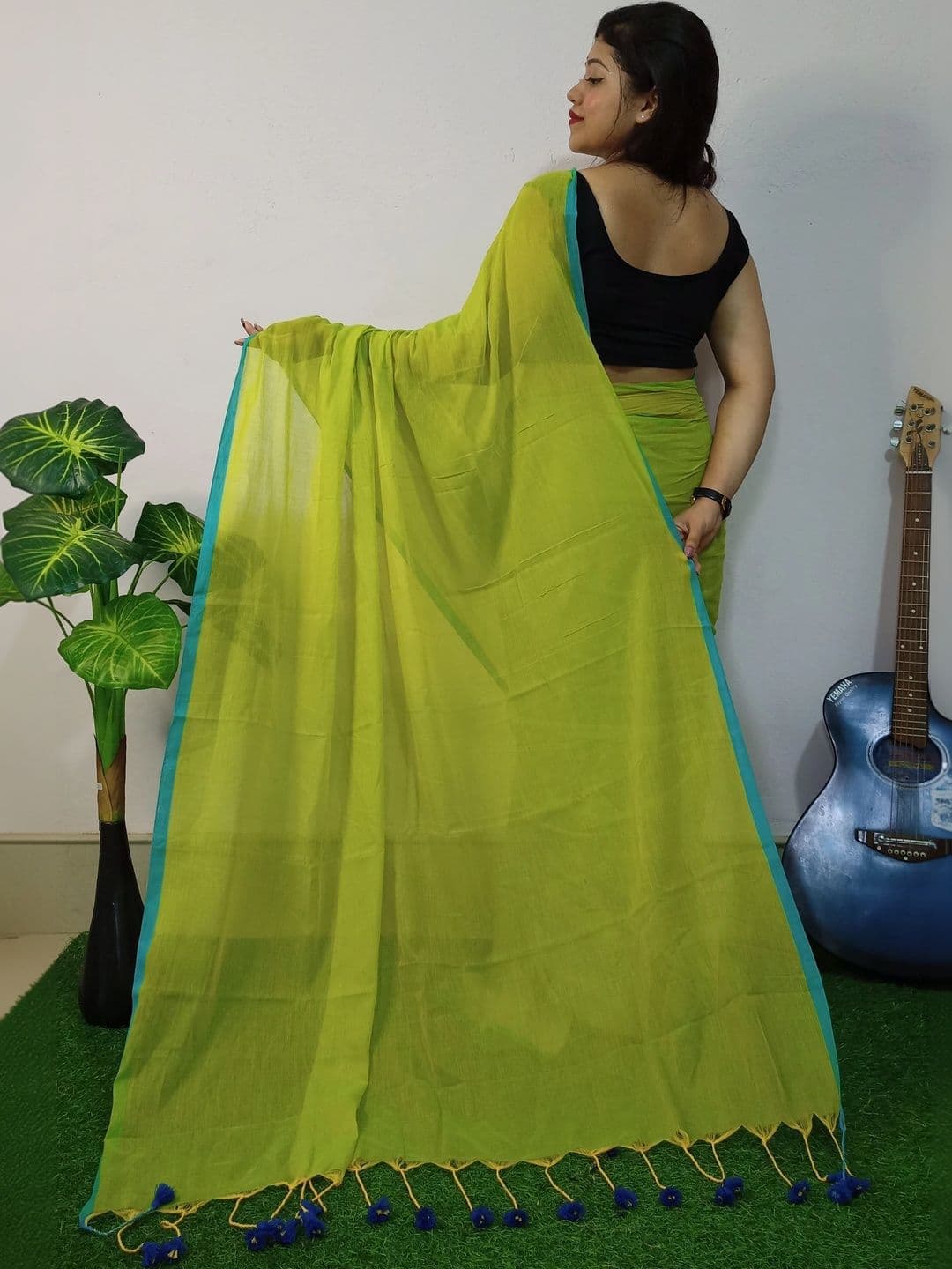 Monde Avenir  Women Pure Cotton Handloom Khadi Saree thumbnail 4