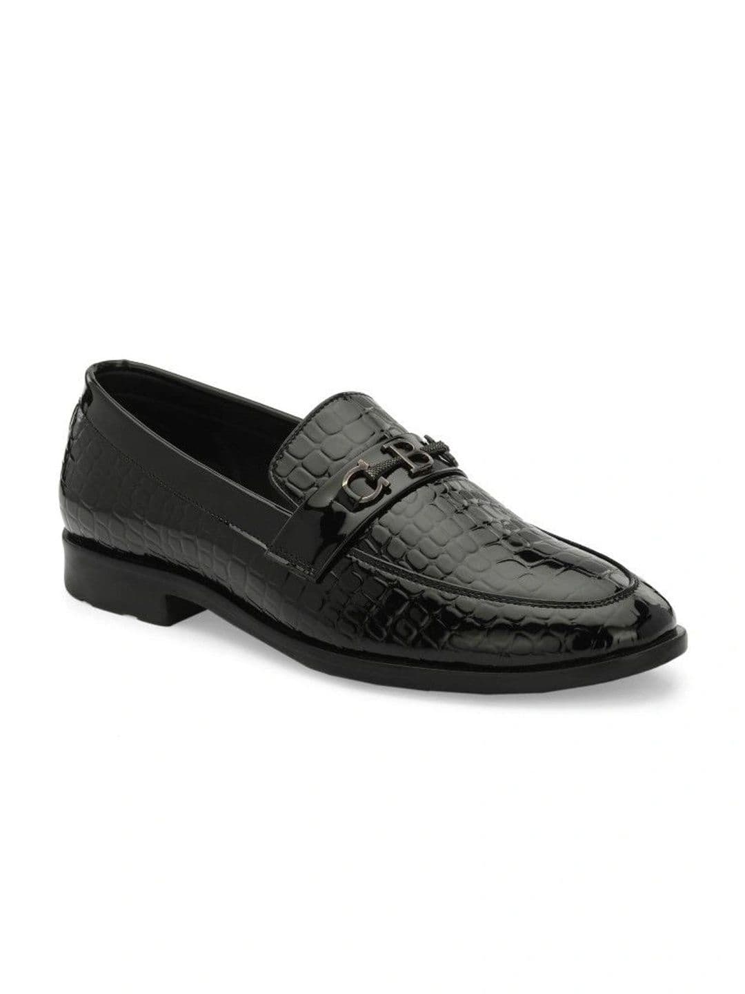 House of Pataudi Men Textured Loafers thumbnail 4