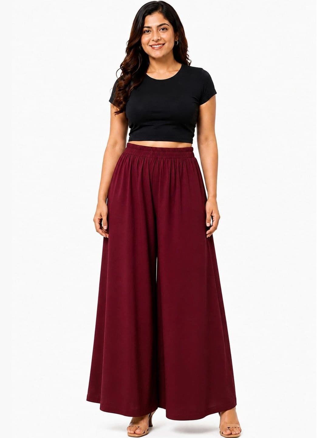 Threadbloom Women Knitted Ethnic Palazzos - view 1