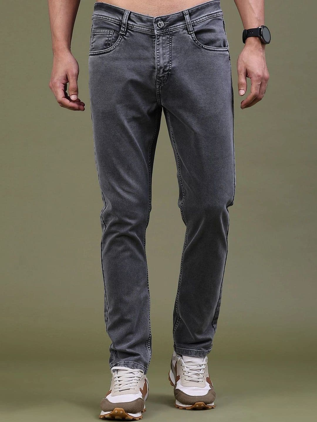 V-Mart Men Regular Fit Mid-Rise Jeans - view 1