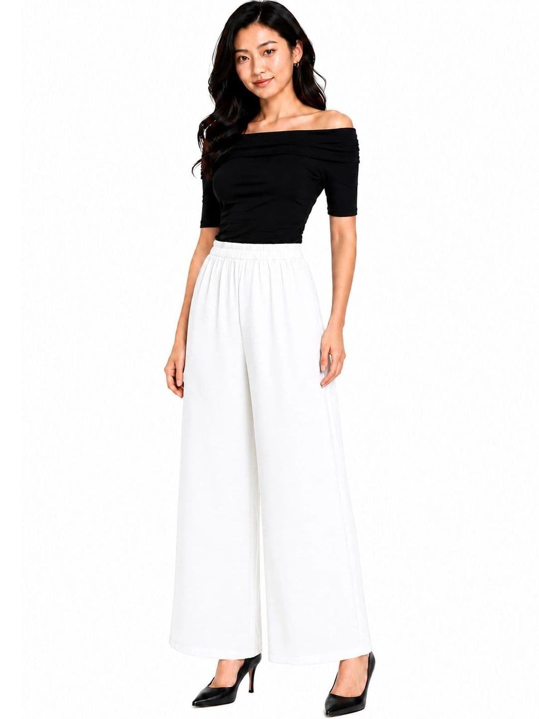 Threadbloom Women Knitted Palazzos - view 1