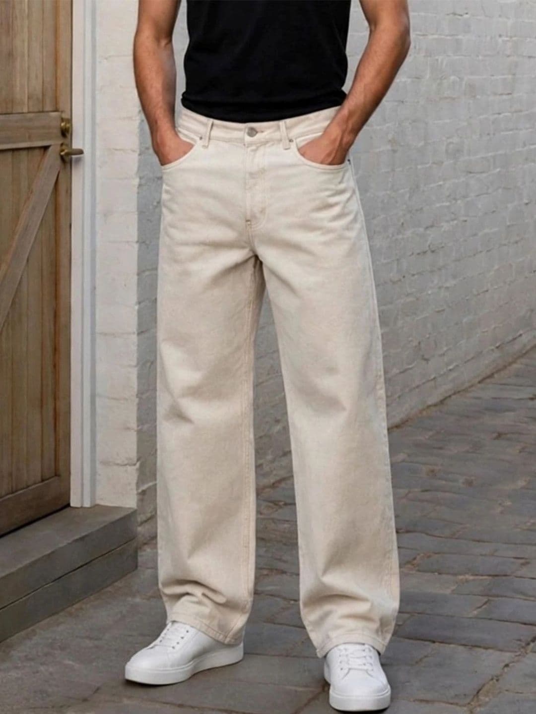 Encrypt Men Classic Regular Fit Mid-Rise Stretchable Jeans - view 1