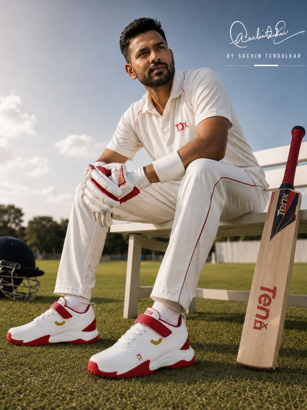 Ten x You Unisex All-rounder Swing Cricket Shoe - Ultra Lightweight Rubber Studs thumbnail 7