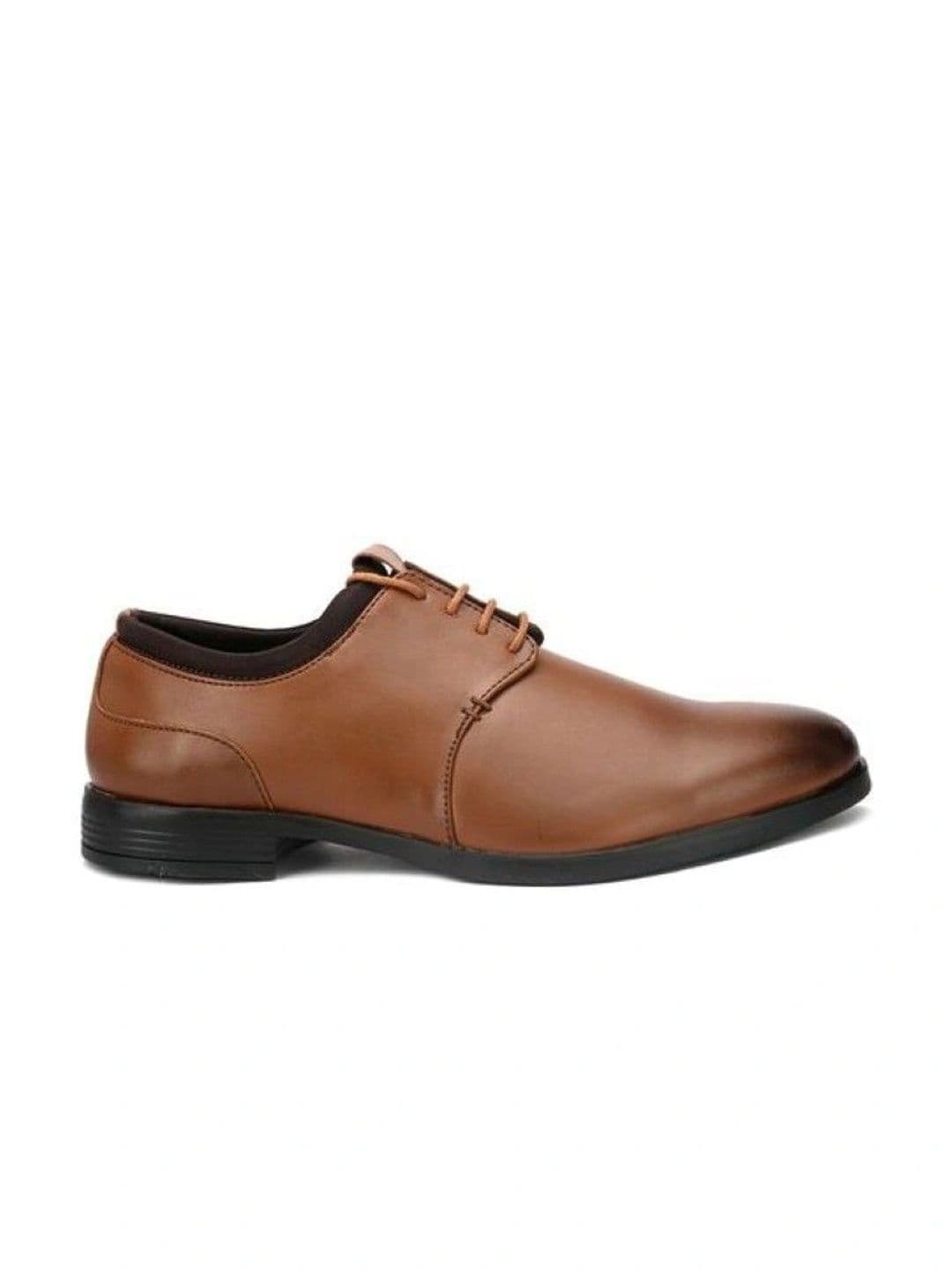 House of Pataudi Men Synthetic Leather Pointed Toe Lace-Ups Derbys Formal Shoes thumbnail 4