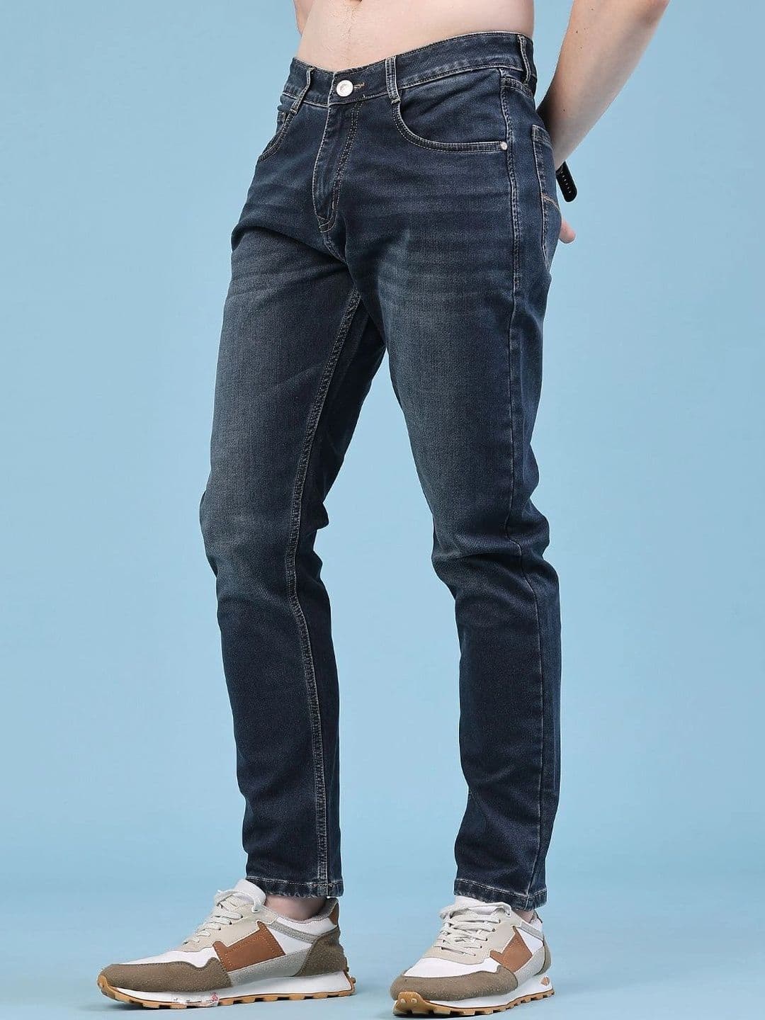 V-Mart Men Regular Fit Mid-Rise Jeans thumbnail 3