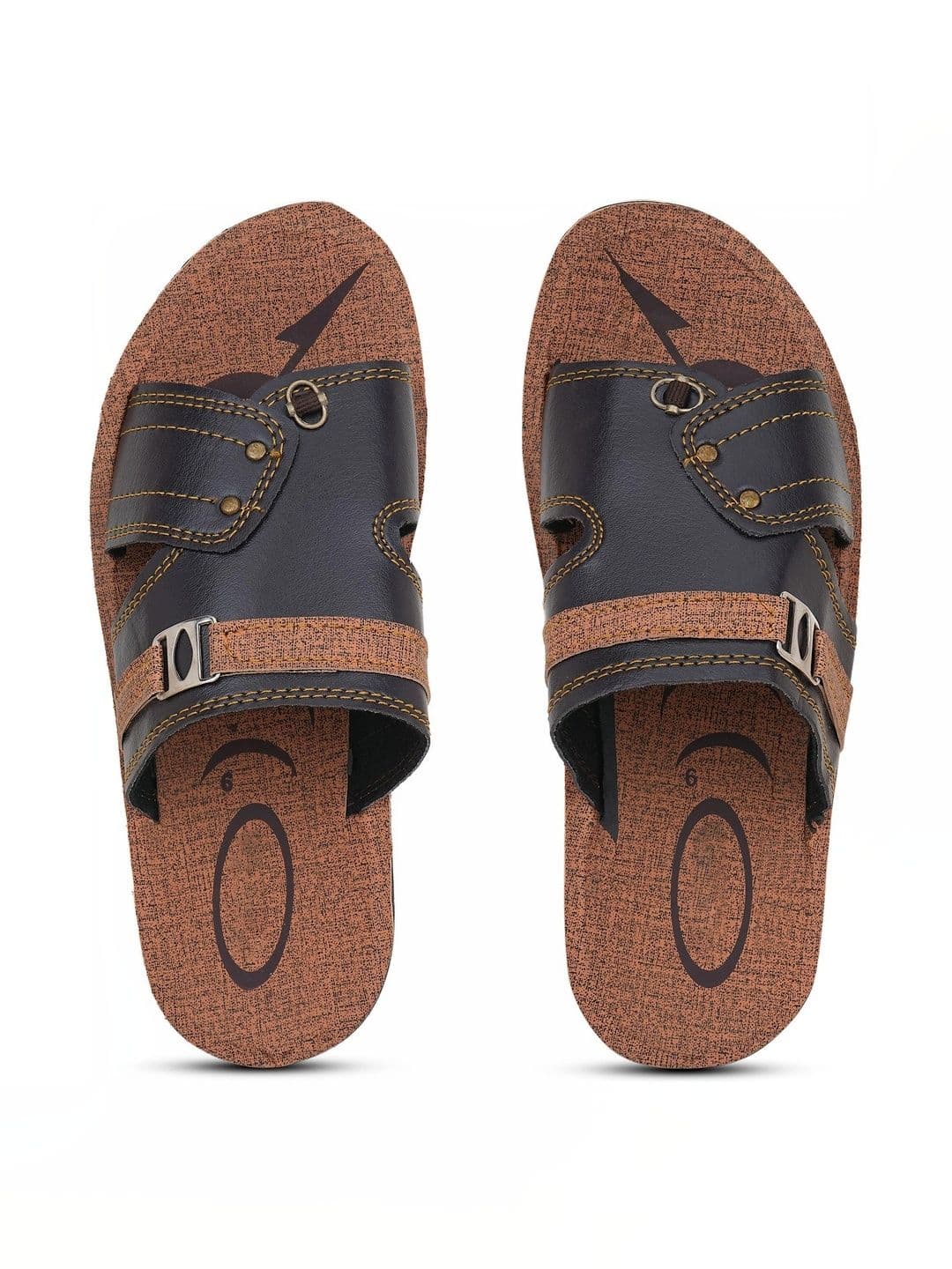 KAPYANSH Men Colourblocked Croslite Sliders thumbnail 5