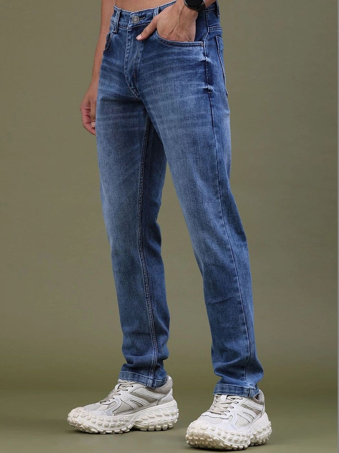 LIMEROAD Men Regular Fit Mid-Rise Jeans thumbnail 3