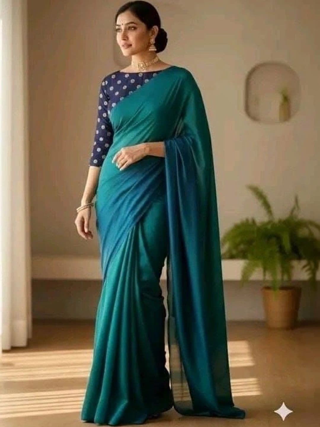 KALINI Tissue Tussar Saree thumbnail 4