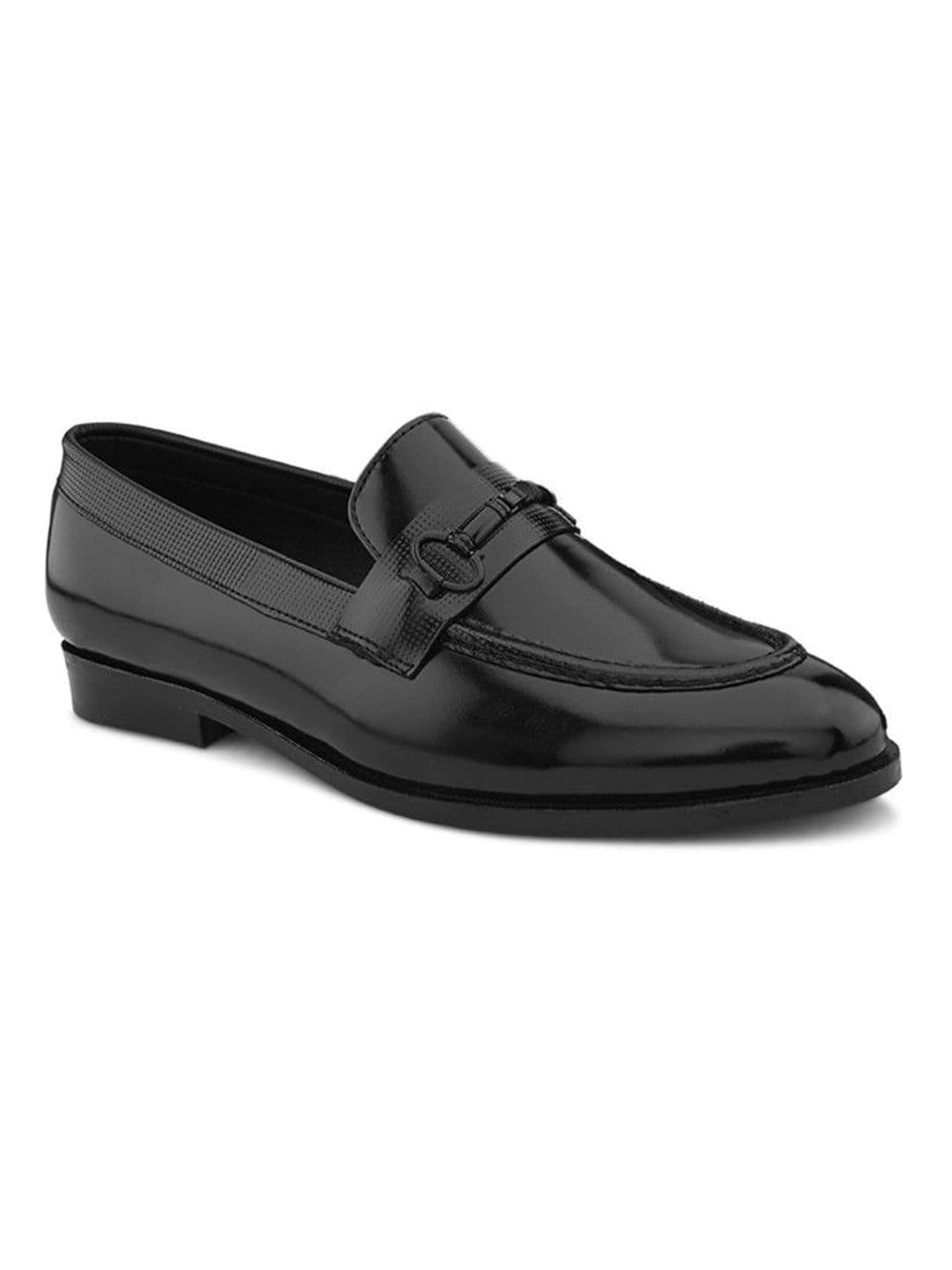 House of Pataudi Men Textured Loafers thumbnail 4