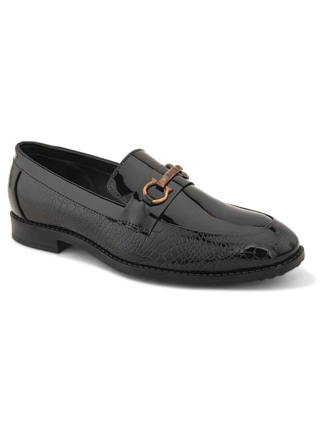 House of Pataudi Men Textured Loafers thumbnail 2