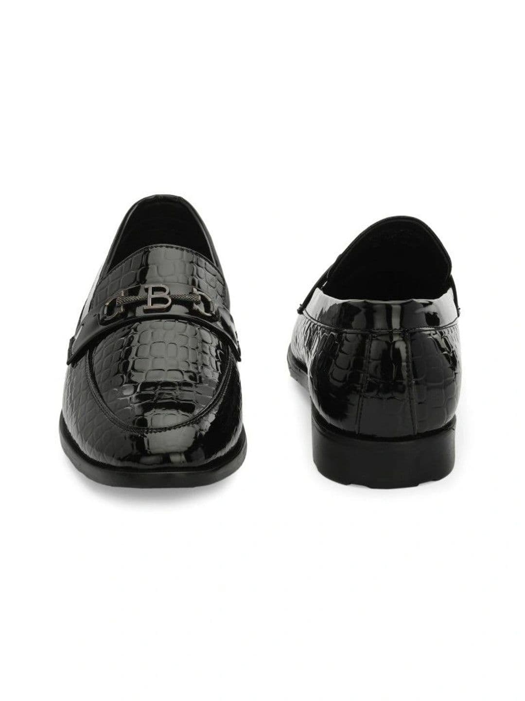 House of Pataudi Men Textured Loafers thumbnail 3