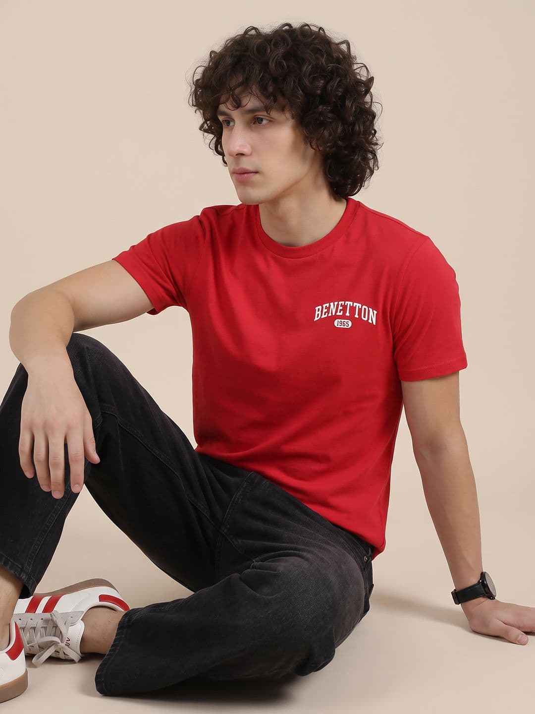 United Colors of Benetton Brand Logo Printed T-shirt - view 1