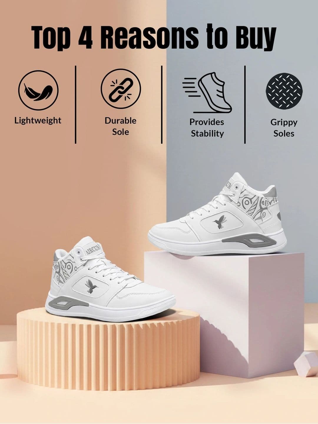 Aircum Men Mesh Running Non-Marking Shoes thumbnail 3