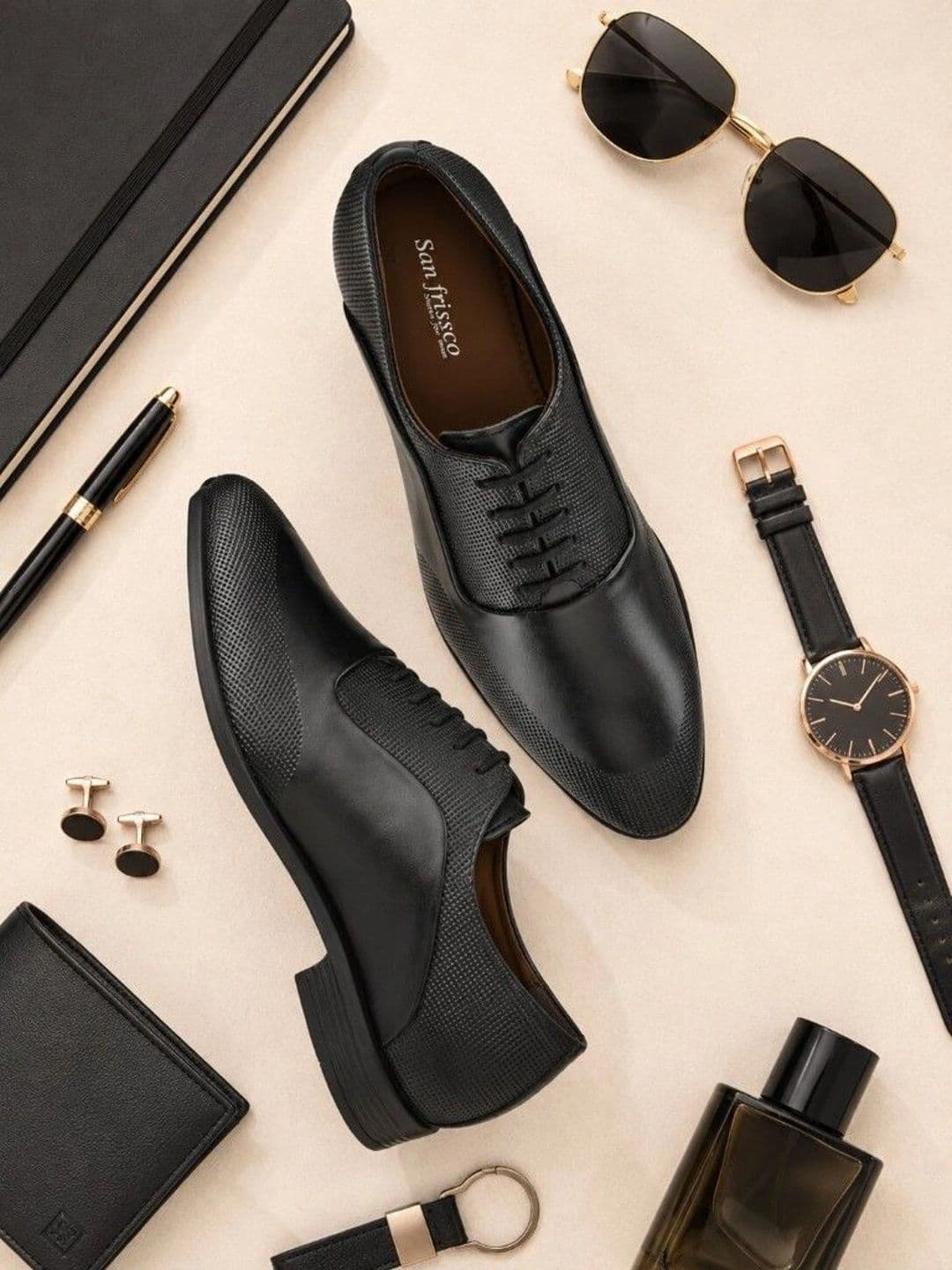 San Frissco Men Pointed Toe Lace-Ups Formal Oxfords Shoes - view 1