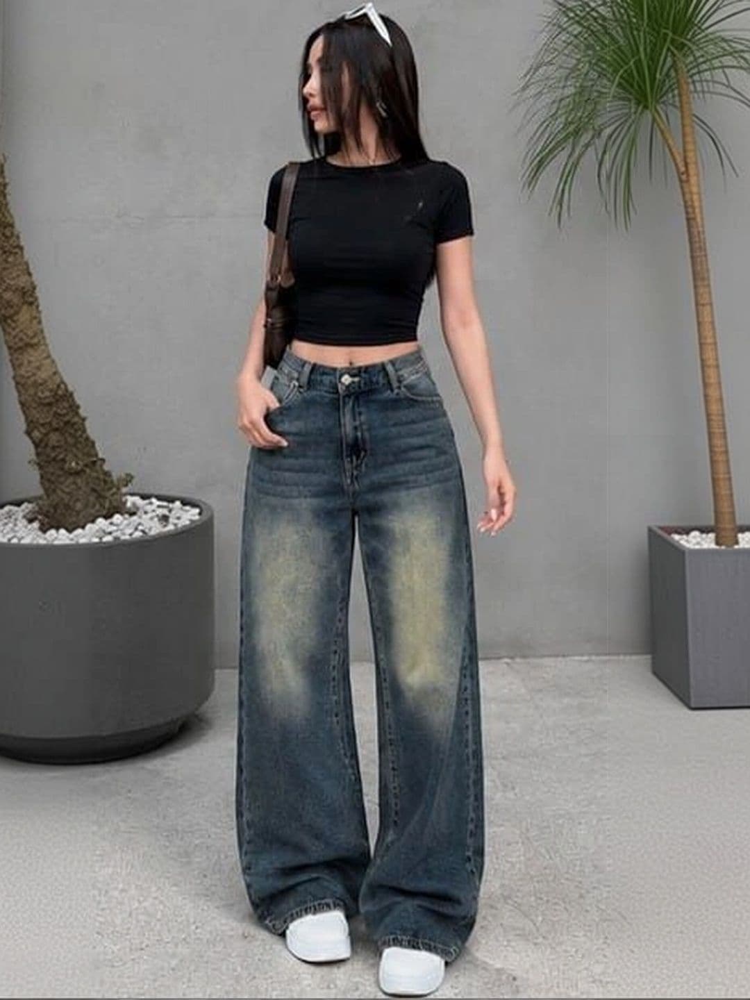 CORSICA Women High-Rise Low Distress Light Fade Jeans - view 1