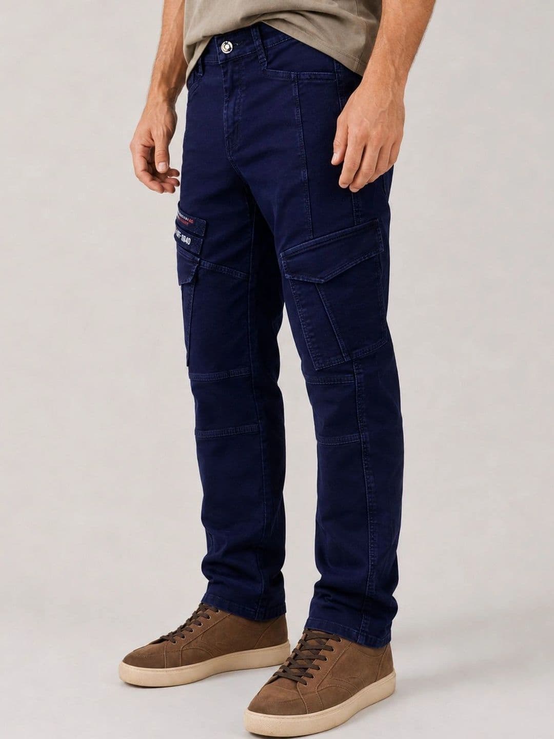 GEX Men Jean Regular Fit Mid-Rise Coated Stretchable Jeans thumbnail 2