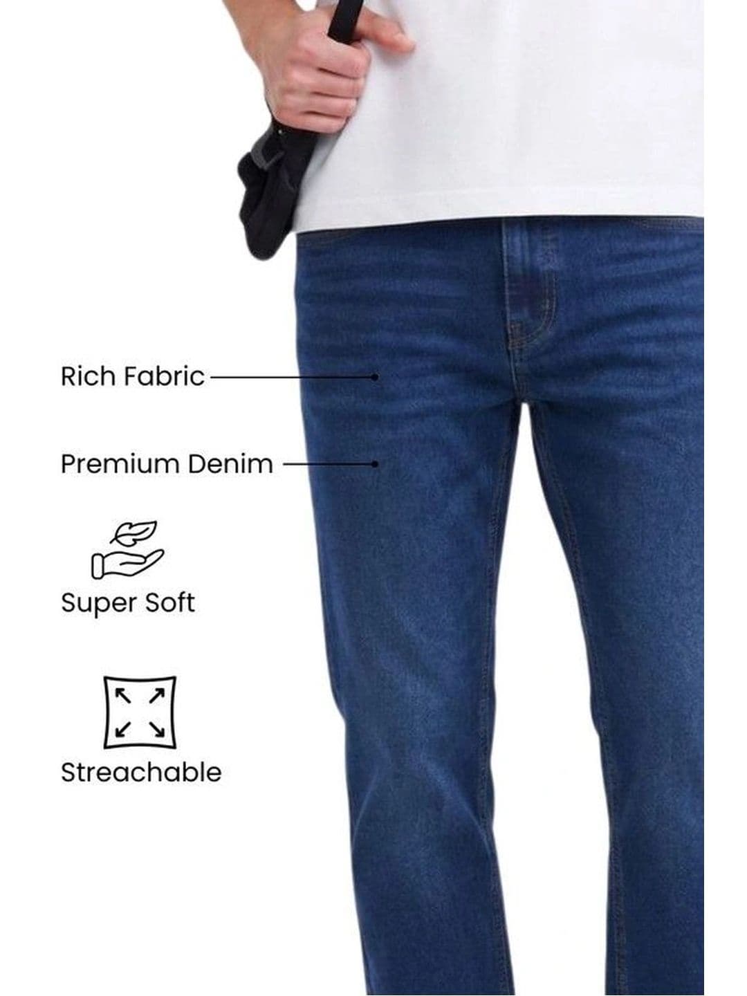 ETON VALLEY Men Regular Fit Mid-Rise Jeans thumbnail 4