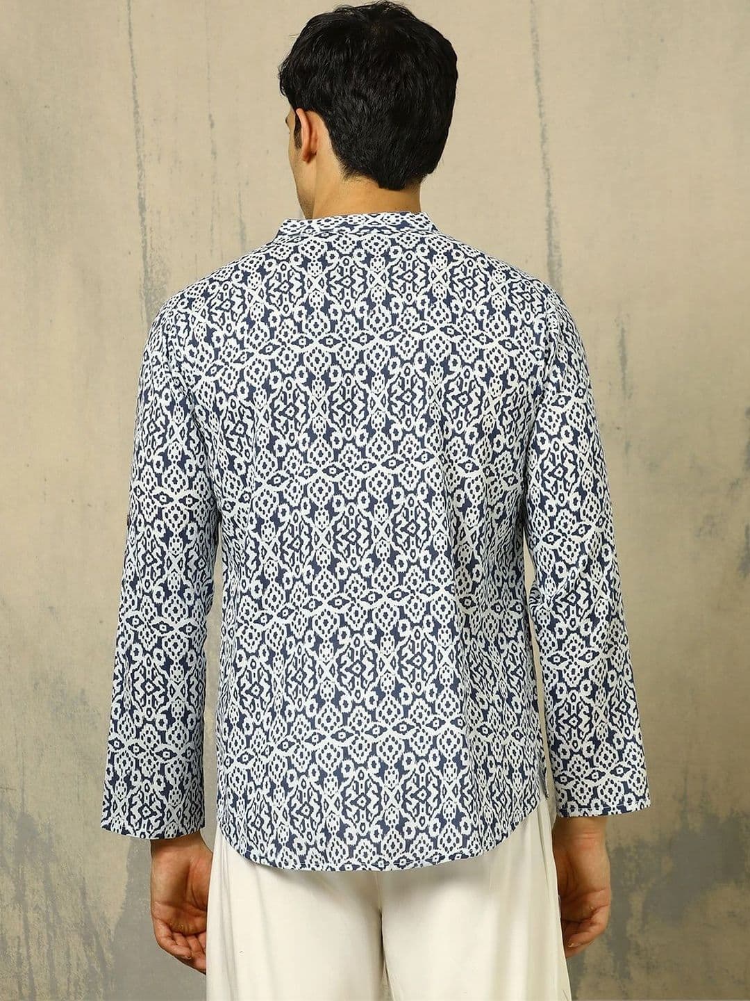 Anouk Printed Cotton Mandarin Collar Short Kurta thumbnail 6