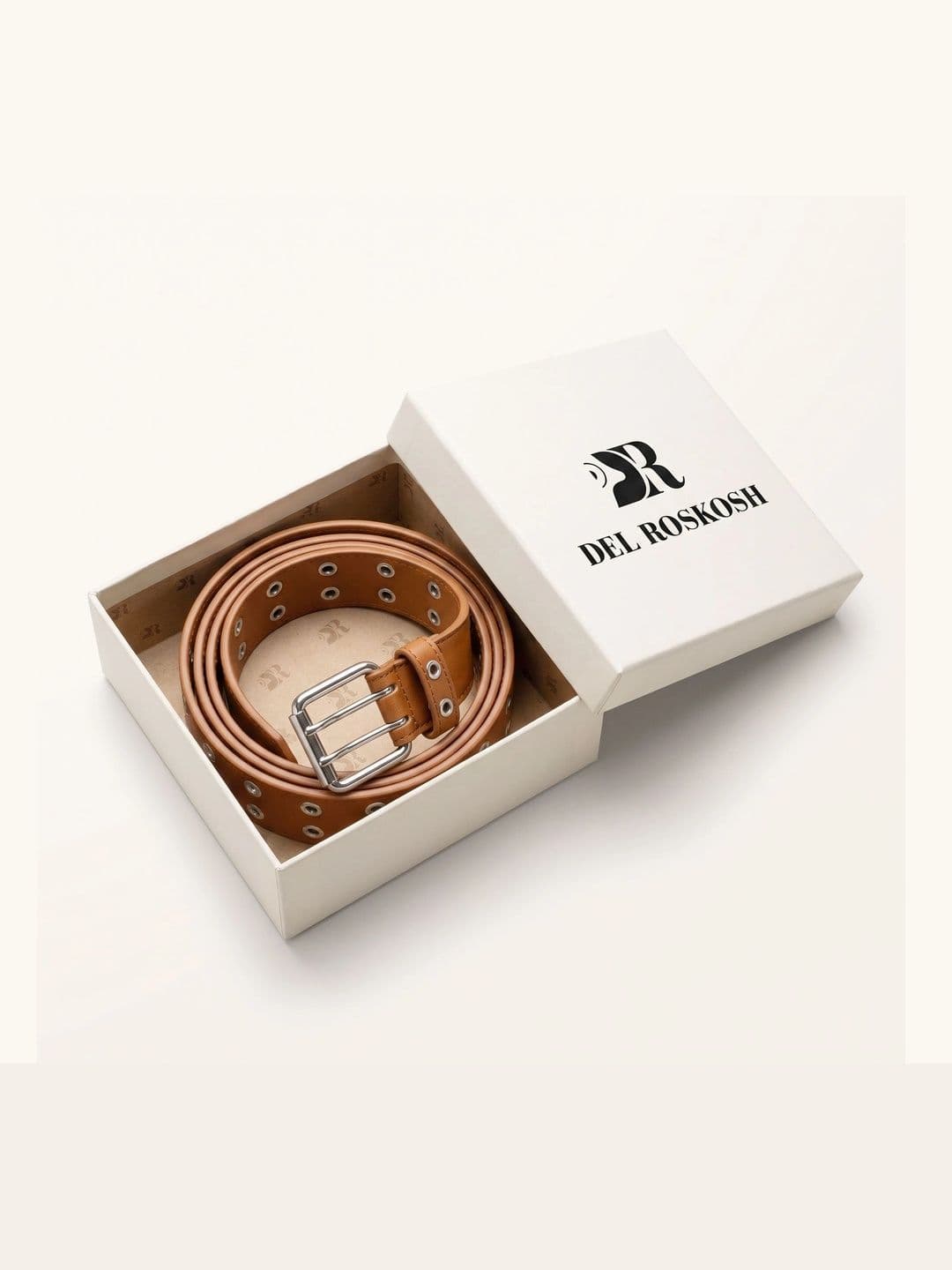 DEL ROSKOSH Men Embellished PU Belt thumbnail 5