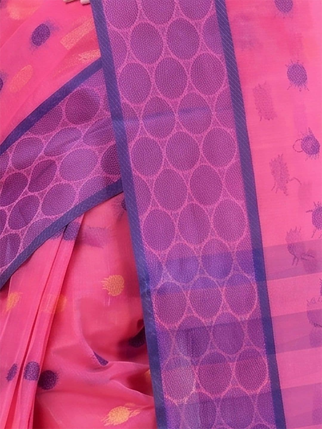 GitAsit Women Woven Design Zari Pure Cotton Handloom Taant Saree thumbnail 7