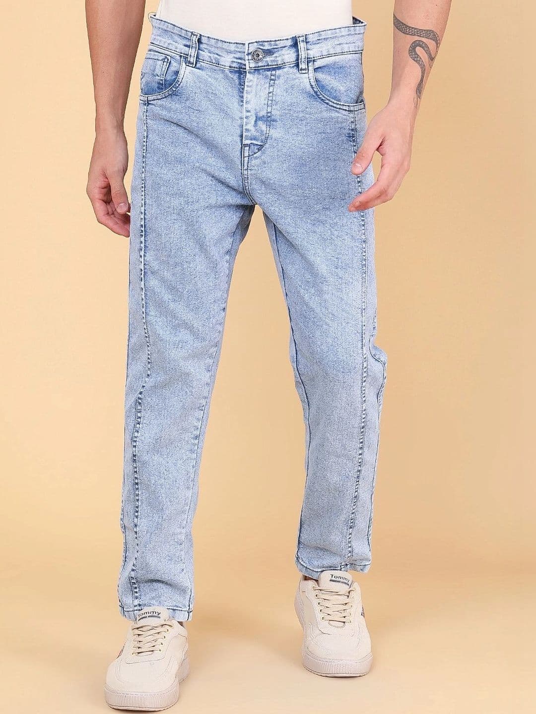 V-Mart Men Regular Fit Mid-Rise Jeans - view 1
