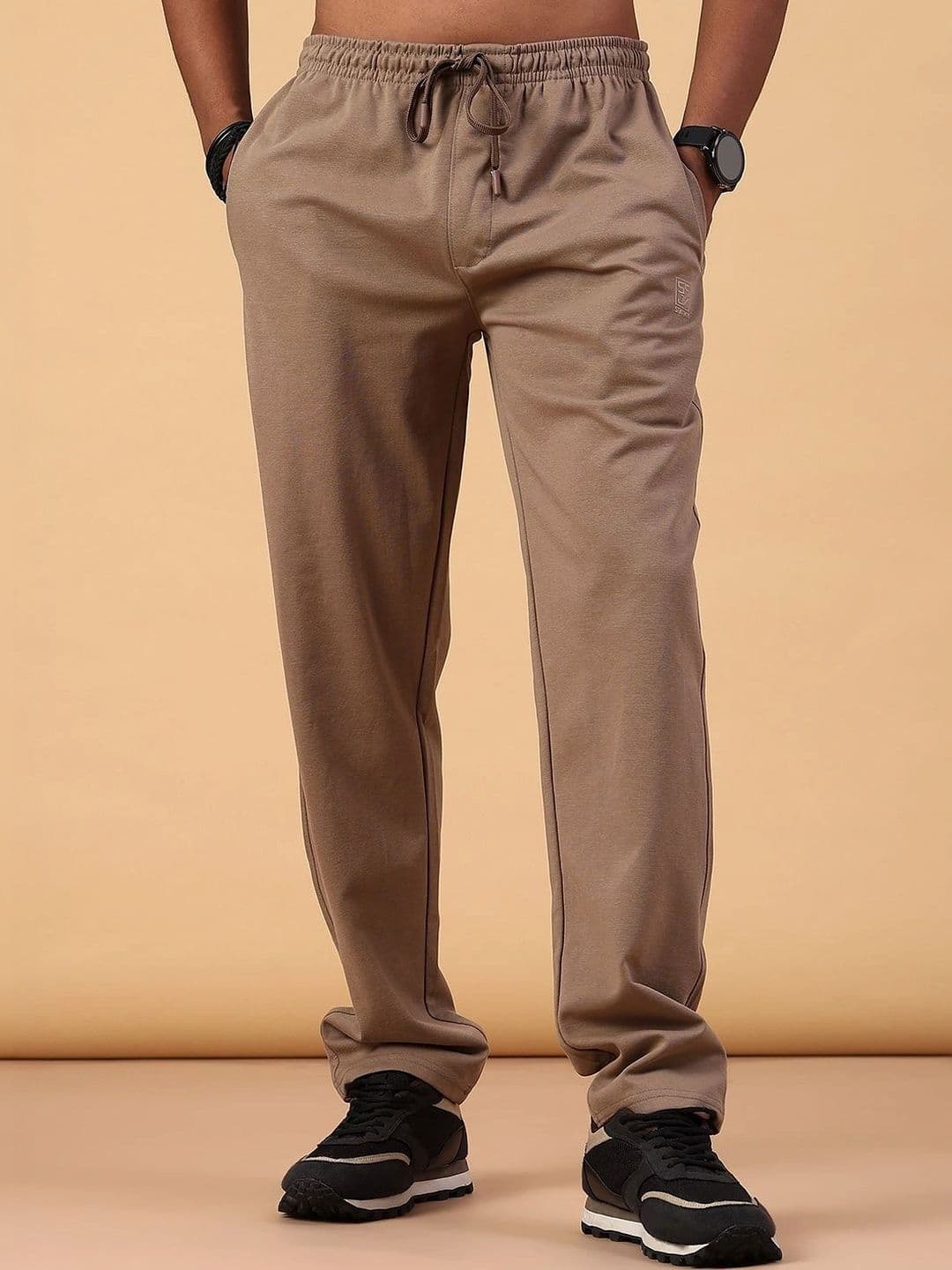 V-Mart Men Regular Fit Brand Logo Training Track Pants - view 1